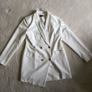 PrettyLlittleThing White Blazer Dress